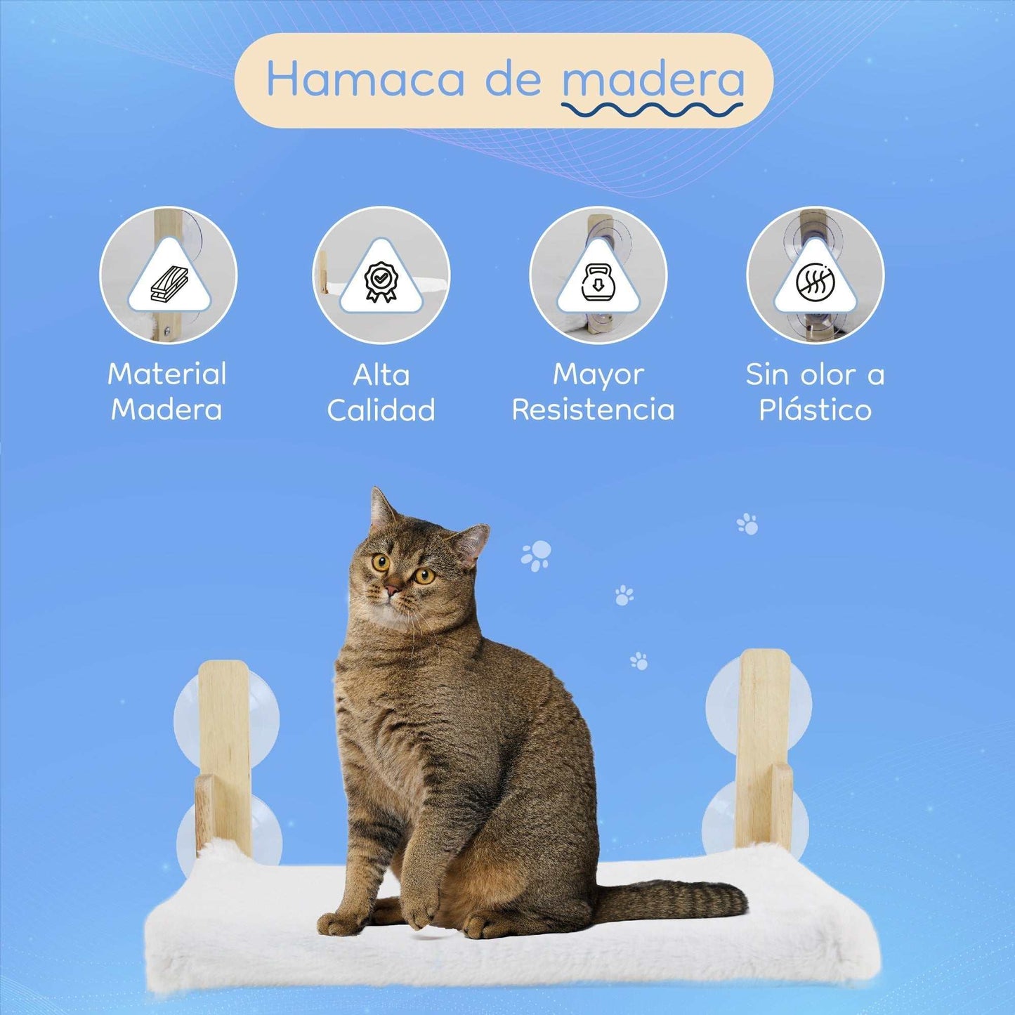 Hamaca para Gato de Ventana - Gris
