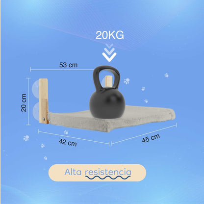 Hamaca para Gato de Ventana Gris