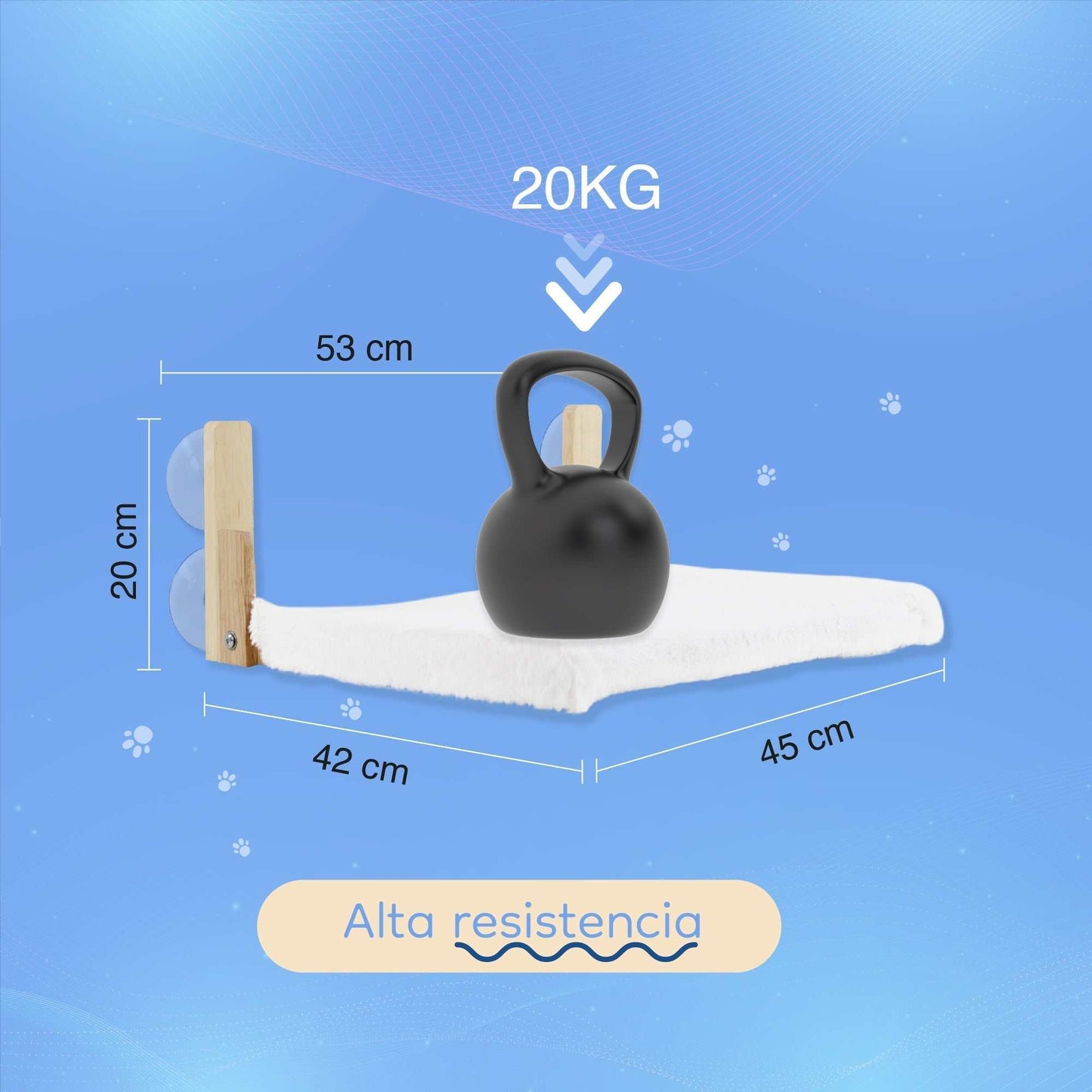 Hamaca para Gato de Ventana - Gris