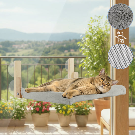 Hamaca para Gato de Ventana - Gris